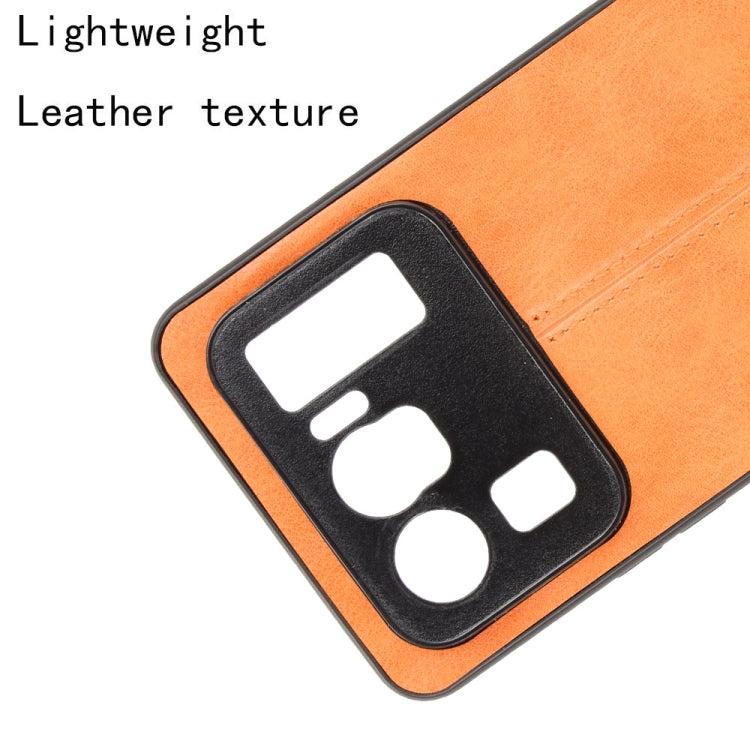 For Xiaomi Mi 11 Ultra Shockproof Sewing Cow Pattern Skin PC + PU + TPU Case