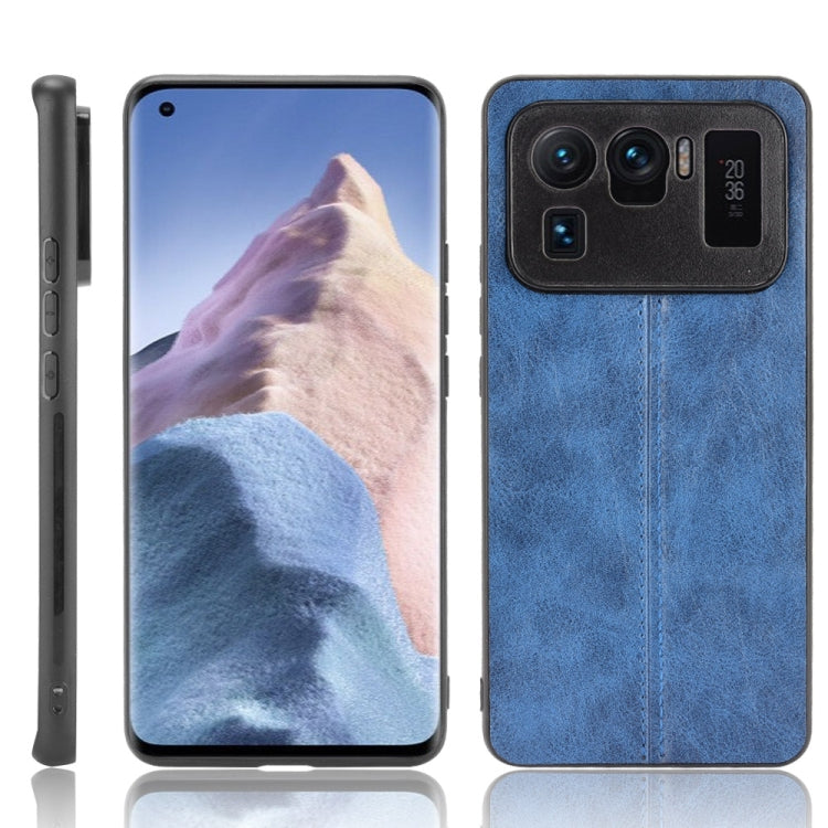 For Xiaomi Mi 11 Ultra Shockproof Sewing Cow Pattern Skin PC + PU + TPU Case