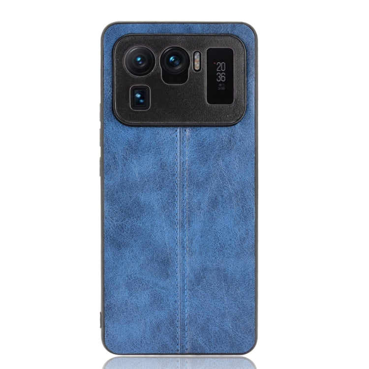 For Xiaomi Mi 11 Ultra Shockproof Sewing Cow Pattern Skin PC + PU + TPU Case