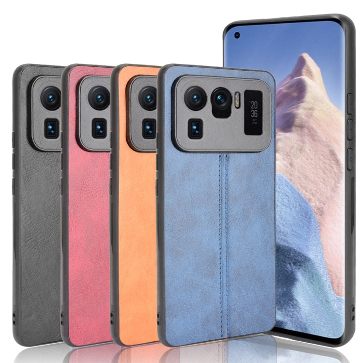 For Xiaomi Mi 11 Ultra Shockproof Sewing Cow Pattern Skin PC + PU + TPU Case