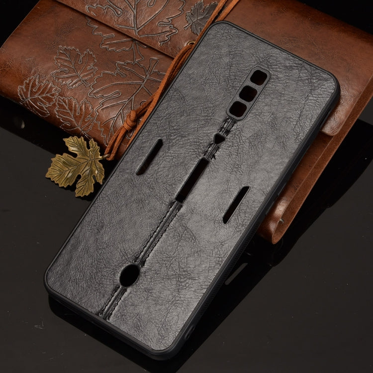 For ZTE nubia Red Magic 6/Red Magic 6 Pro Shockproof Sewing Cow Pattern Skin PC + PU + TPU Case