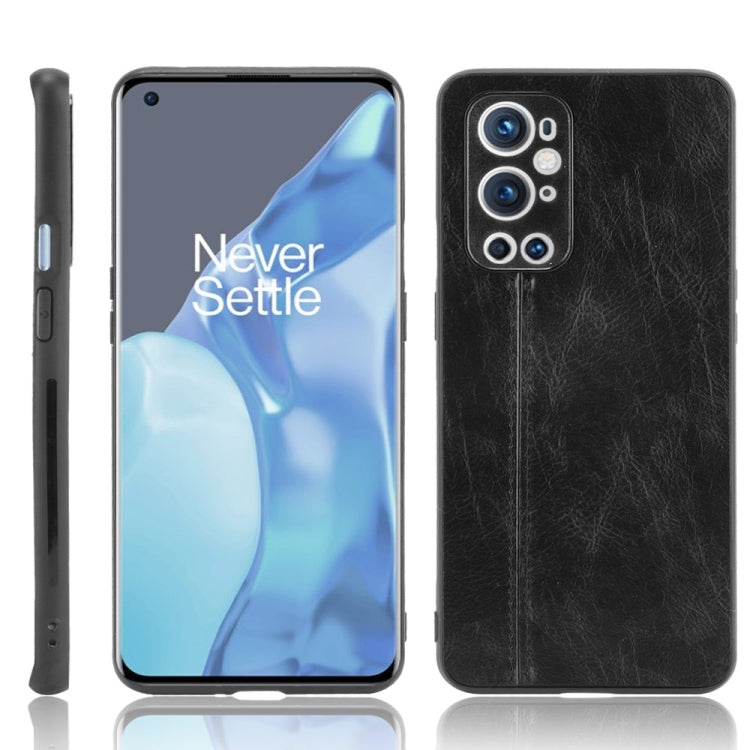 For OnePlus 9 Pro Shockproof Sewing Cow Pattern Skin PC + PU + TPU Case