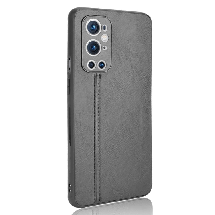 For OnePlus 9 Pro Shockproof Sewing Cow Pattern Skin PC + PU + TPU Case