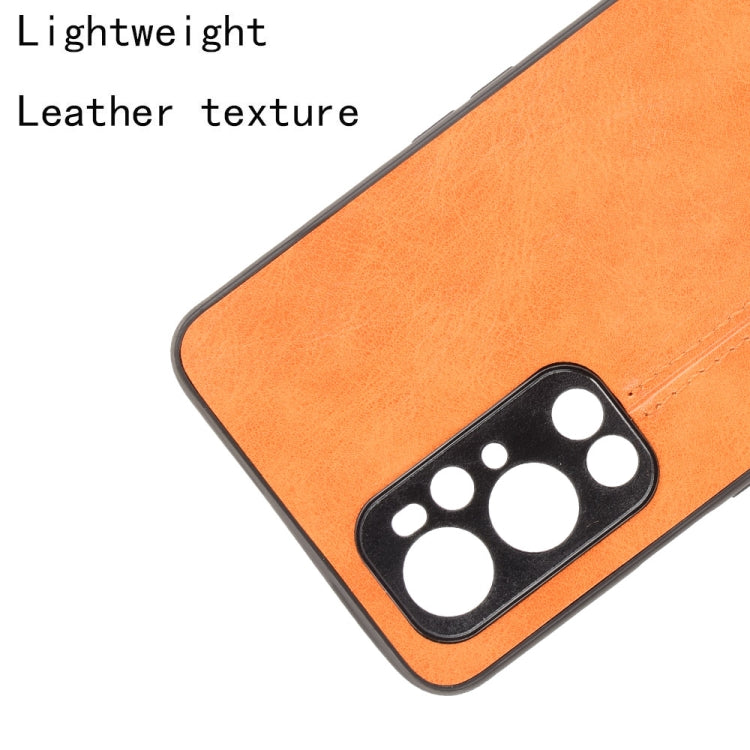 For OnePlus 9 Pro Shockproof Sewing Cow Pattern Skin PC + PU + TPU Case