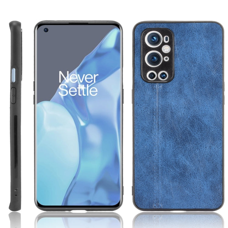 For OnePlus 9 Pro Shockproof Sewing Cow Pattern Skin PC + PU + TPU Case