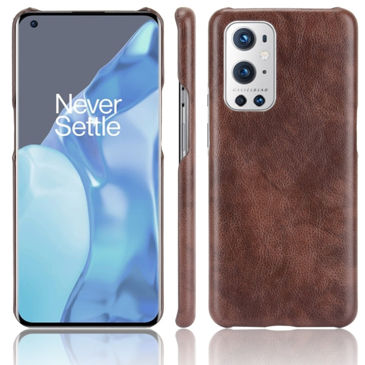 For OnePlus 9 Pro Shockproof Litchi Texture PC + PU Case