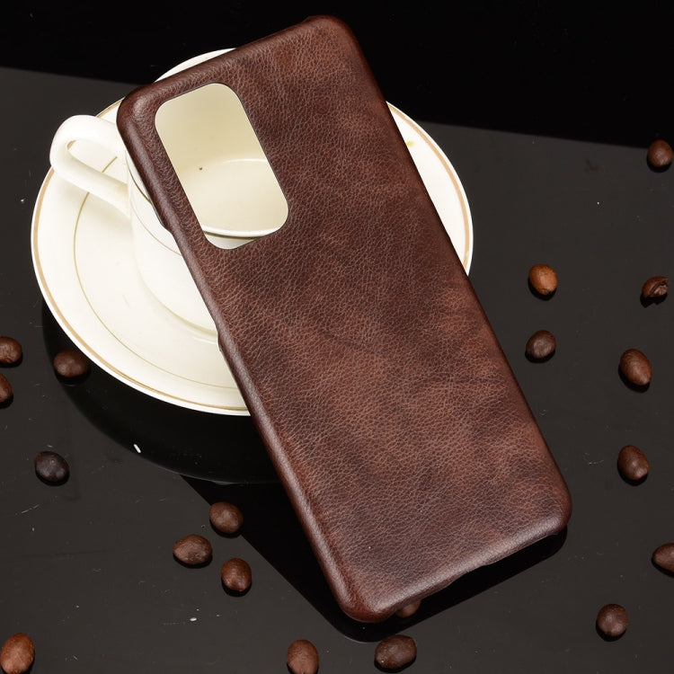 For OnePlus 9 Pro Shockproof Litchi Texture PC + PU Case