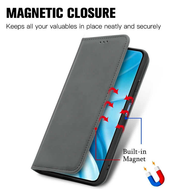 For Xiaomi Mi 11 Lite Retro Skin Feel Business Magnetic Horizontal Flip Leather Case With Holder & Card Slots & Wallet & Photo Frame