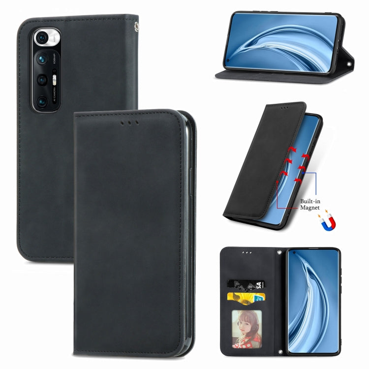For Xiaomi Mi 10S Retro Skin Feel Business Magnetic Horizontal Flip Leather Case With Holder & Card Slots & Wallet & Photo Frame