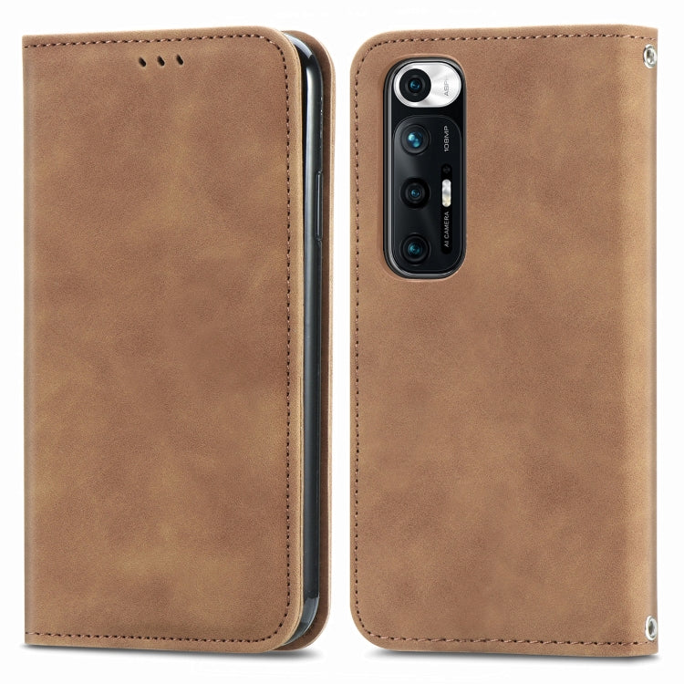 For Xiaomi Mi 10S Retro Skin Feel Business Magnetic Horizontal Flip Leather Case With Holder & Card Slots & Wallet & Photo Frame