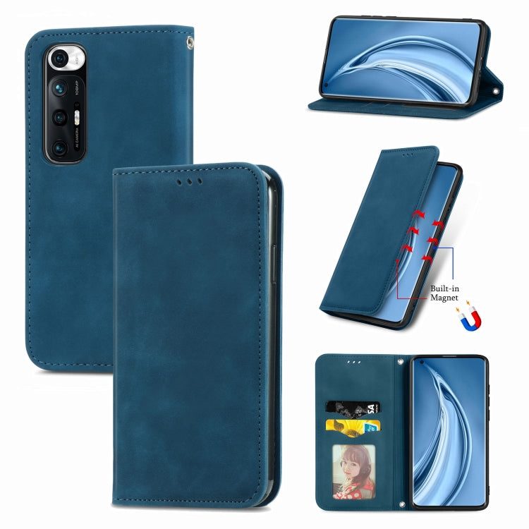 For Xiaomi Mi 10S Retro Skin Feel Business Magnetic Horizontal Flip Leather Case With Holder & Card Slots & Wallet & Photo Frame