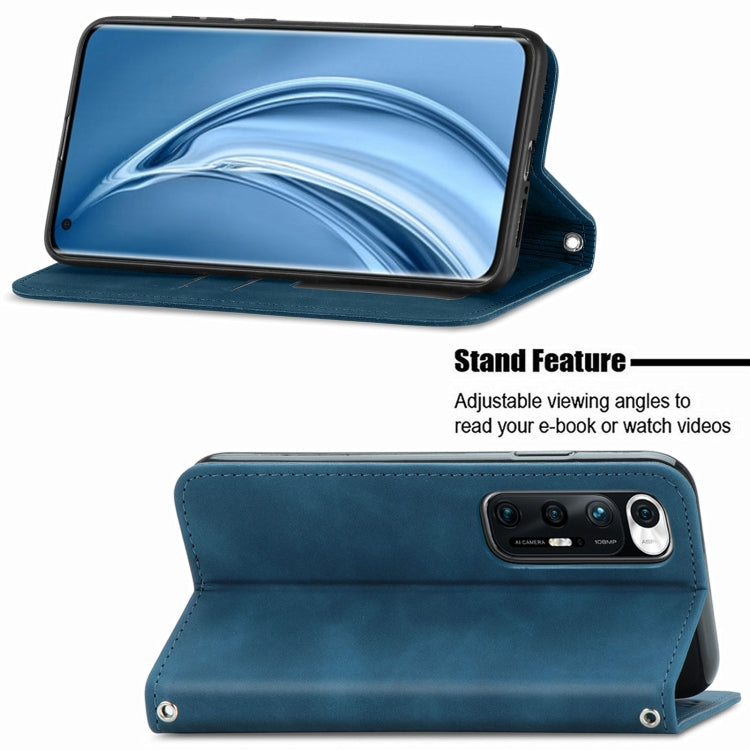 For Xiaomi Mi 10S Retro Skin Feel Business Magnetic Horizontal Flip Leather Case With Holder & Card Slots & Wallet & Photo Frame