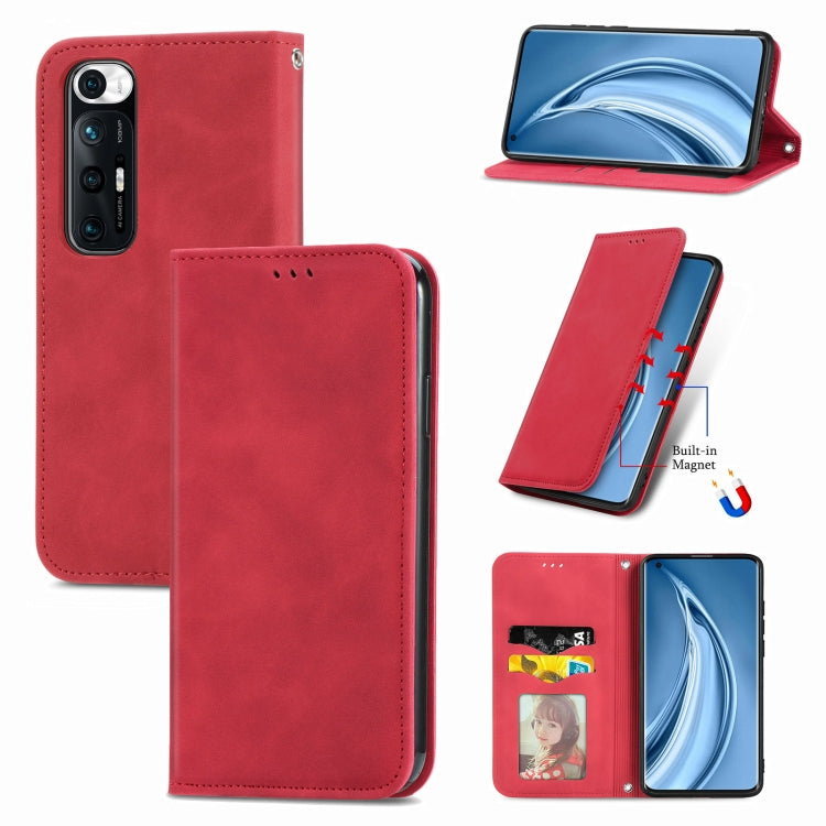 For Xiaomi Mi 10S Retro Skin Feel Business Magnetic Horizontal Flip Leather Case With Holder & Card Slots & Wallet & Photo Frame