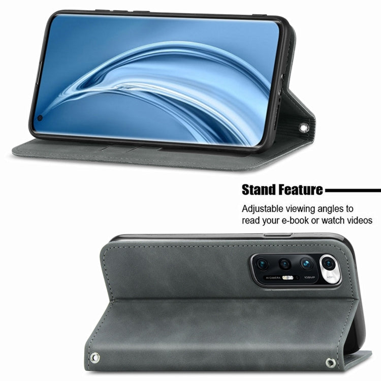 For Xiaomi Mi 10S Retro Skin Feel Business Magnetic Horizontal Flip Leather Case With Holder & Card Slots & Wallet & Photo Frame