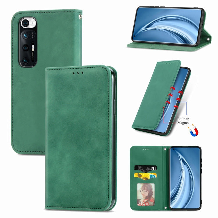For Xiaomi Mi 10S Retro Skin Feel Business Magnetic Horizontal Flip Leather Case With Holder & Card Slots & Wallet & Photo Frame