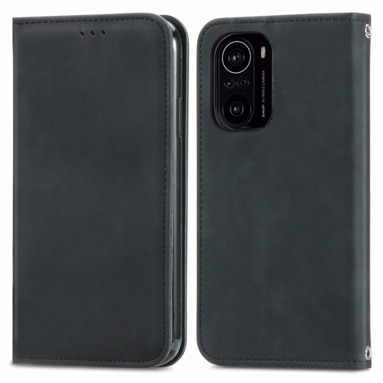 For Xiaomi Redmi K40 / K40 Pro /K40 Pro+ Retro Skin Feel Business Magnetic Horizontal Flip Leather Case With Holder & Card Slots & Wallet & Photo Frame