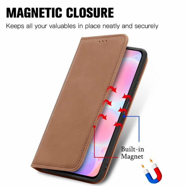 For Xiaomi Redmi K40 / K40 Pro /K40 Pro+ Retro Skin Feel Business Magnetic Horizontal Flip Leather Case With Holder & Card Slots & Wallet & Photo Frame