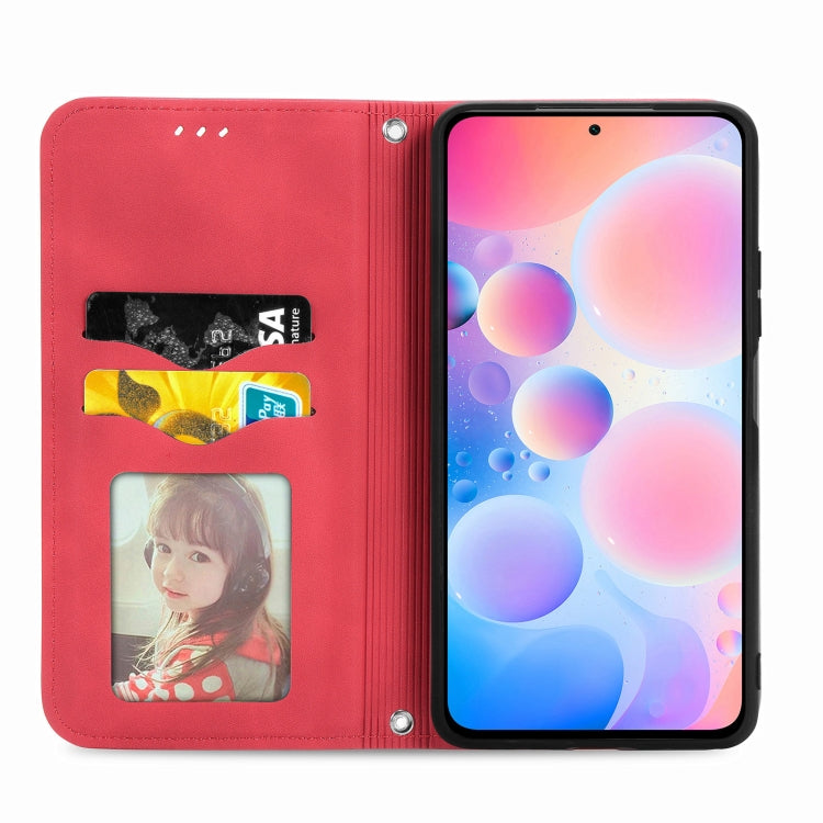 For Xiaomi Redmi K40 / K40 Pro /K40 Pro+ Retro Skin Feel Business Magnetic Horizontal Flip Leather Case With Holder & Card Slots & Wallet & Photo Frame