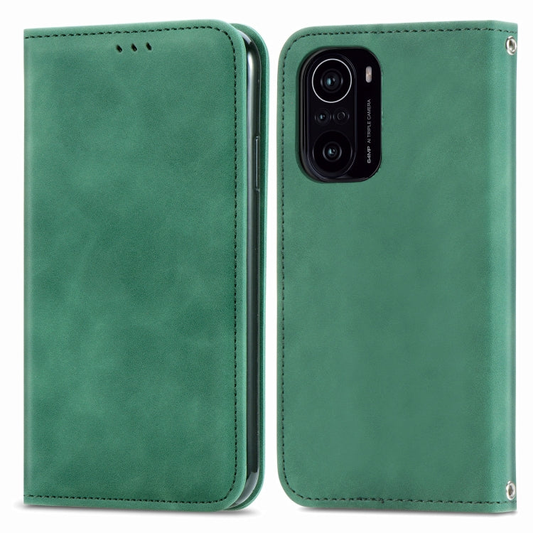 For Xiaomi Redmi K40 / K40 Pro /K40 Pro+ Retro Skin Feel Business Magnetic Horizontal Flip Leather Case With Holder & Card Slots & Wallet & Photo Frame