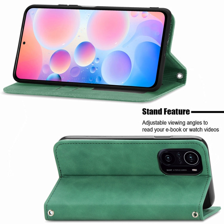 For Xiaomi Redmi K40 / K40 Pro /K40 Pro+ Retro Skin Feel Business Magnetic Horizontal Flip Leather Case With Holder & Card Slots & Wallet & Photo Frame