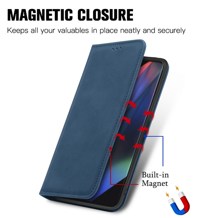 For OPPO Find X3 Pro Retro Skin Feel Business Magnetic Horizontal Flip Leather Case With Holder & Card Slots & Wallet & Photo Frame