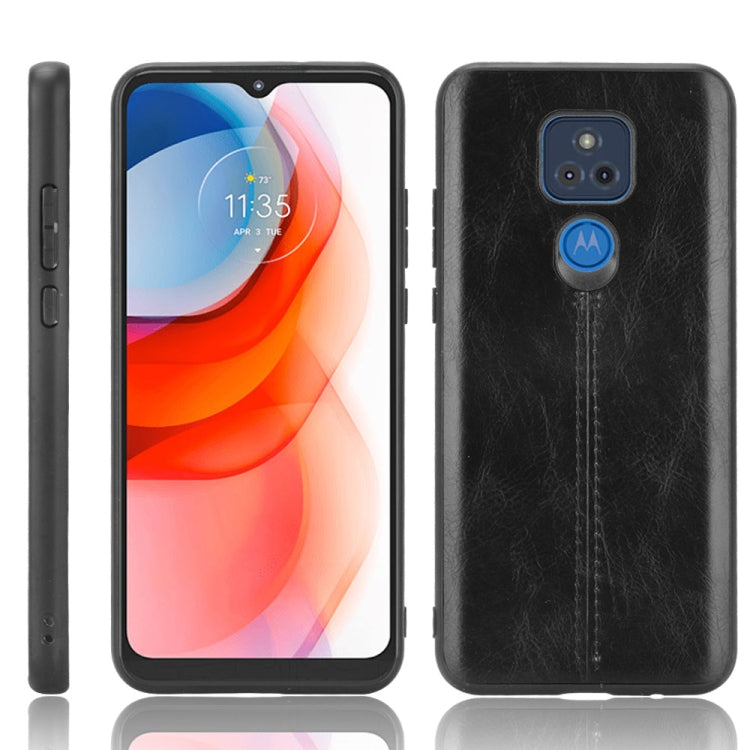 For Motorola Moto G Play (2021) Shockproof Sewing Cow Pattern Skin PC + PU + TPU Case