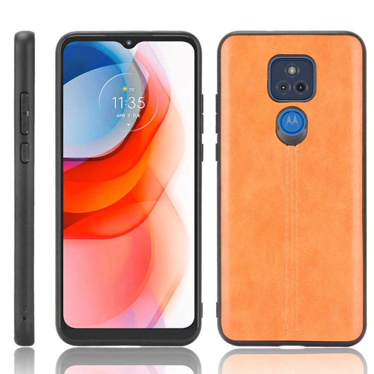 For Motorola Moto G Play (2021) Shockproof Sewing Cow Pattern Skin PC + PU + TPU Case