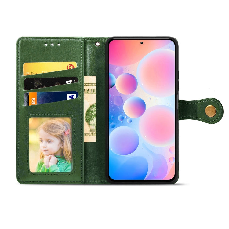 For Xiaomi Redmi K40 / K40 Pro / K40 Pro+ Solid Color Leather Buckle Phone Case with Lanyard & Photo Frame & Card Slot & Wallet & Stand Function