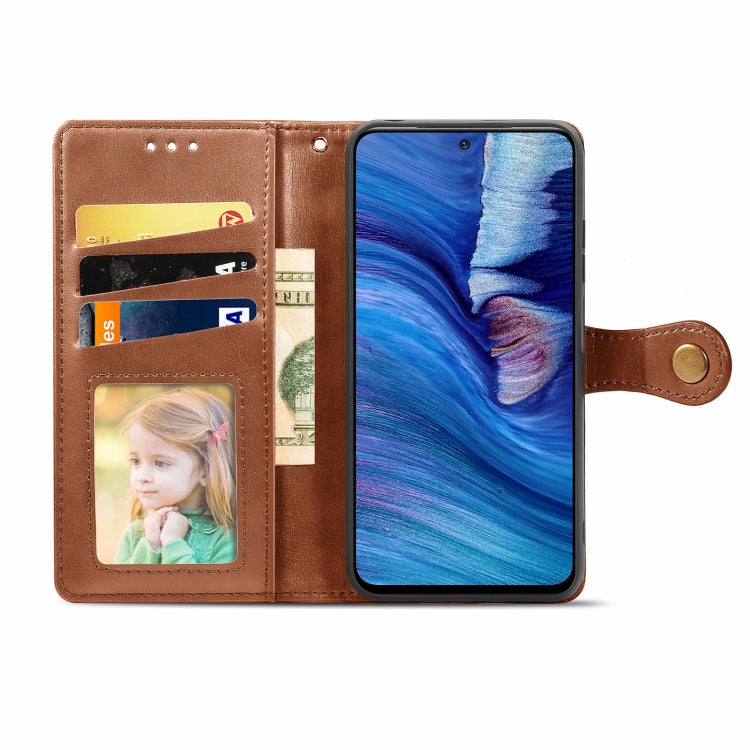 For Xiaomi Redmi Note 10 5G Solid Color Leather Buckle Phone Case with Lanyard & Photo Frame & Card Slot & Wallet & Stand Function