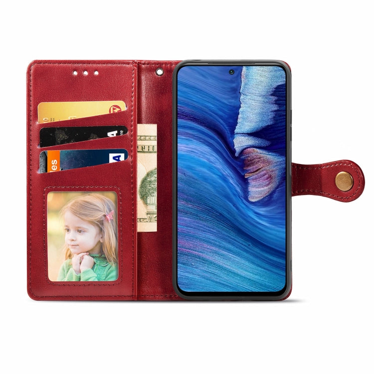 For Xiaomi Redmi Note 10 5G Solid Color Leather Buckle Phone Case with Lanyard & Photo Frame & Card Slot & Wallet & Stand Function