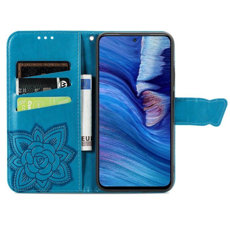 For Xiaomi Redmi Note10 5G Butterfly Love Flowers Embossed Horizontal Flip Leather Case with Holder & Card Slots & Wallet & Lanyard