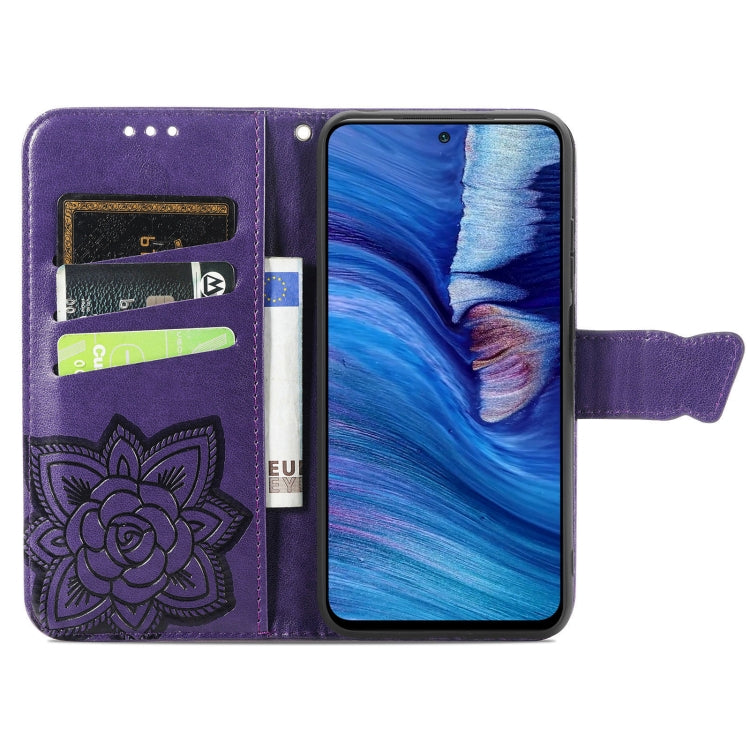 For Xiaomi Redmi Note10 5G Butterfly Love Flowers Embossed Horizontal Flip Leather Case with Holder & Card Slots & Wallet & Lanyard