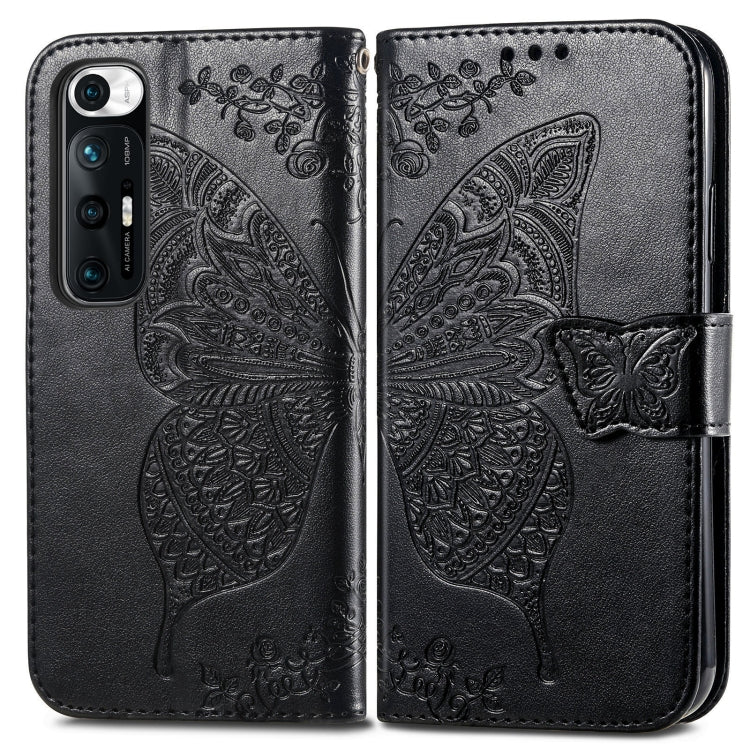 For Xiaomi Mi 10S Butterfly Love Flowers Embossed Horizontal Flip Leather Case with Holder & Card Slots & Wallet & Lanyard