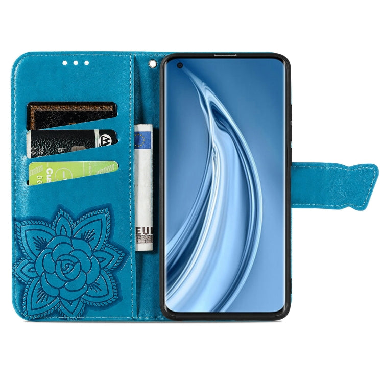 For Xiaomi Mi 10S Butterfly Love Flowers Embossed Horizontal Flip Leather Case with Holder & Card Slots & Wallet & Lanyard