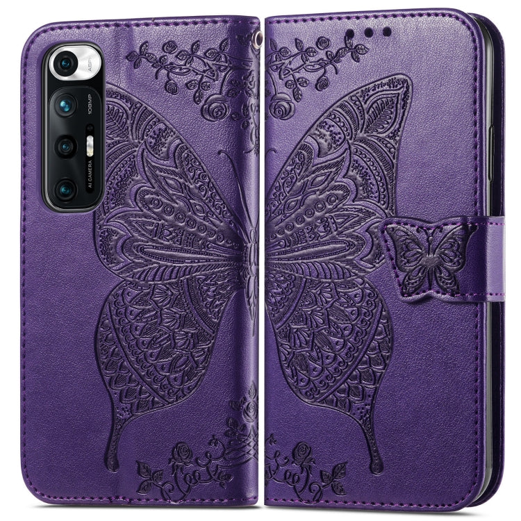 For Xiaomi Mi 10S Butterfly Love Flowers Embossed Horizontal Flip Leather Case with Holder & Card Slots & Wallet & Lanyard