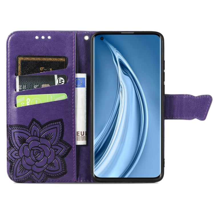 For Xiaomi Mi 10S Butterfly Love Flowers Embossed Horizontal Flip Leather Case with Holder & Card Slots & Wallet & Lanyard