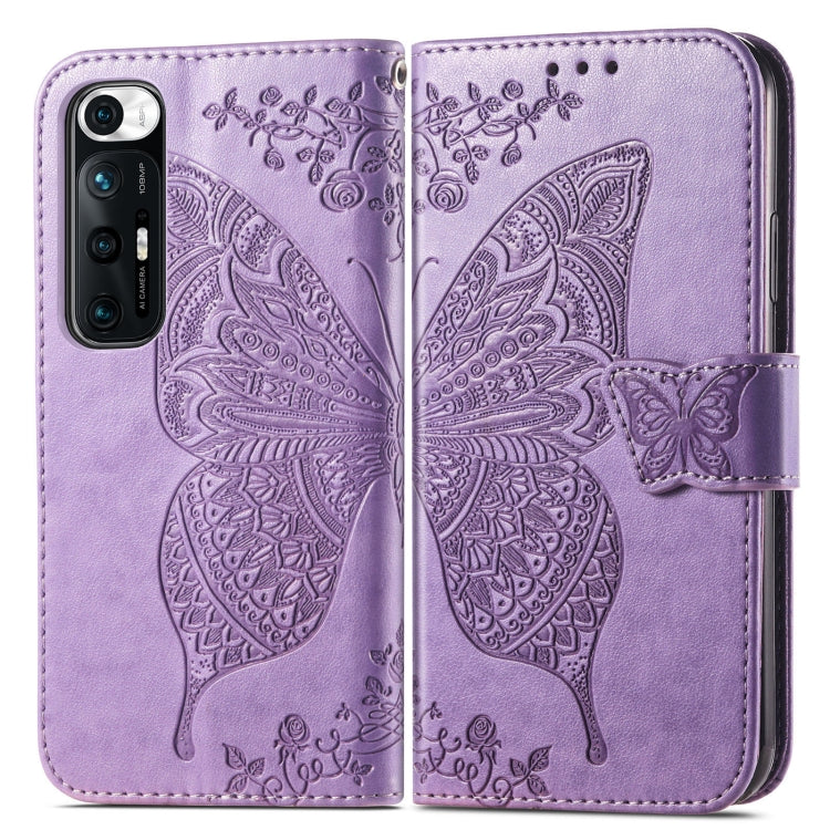 For Xiaomi Mi 10S Butterfly Love Flowers Embossed Horizontal Flip Leather Case with Holder & Card Slots & Wallet & Lanyard
