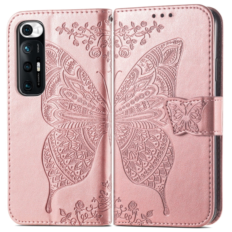 For Xiaomi Mi 10S Butterfly Love Flowers Embossed Horizontal Flip Leather Case with Holder & Card Slots & Wallet & Lanyard