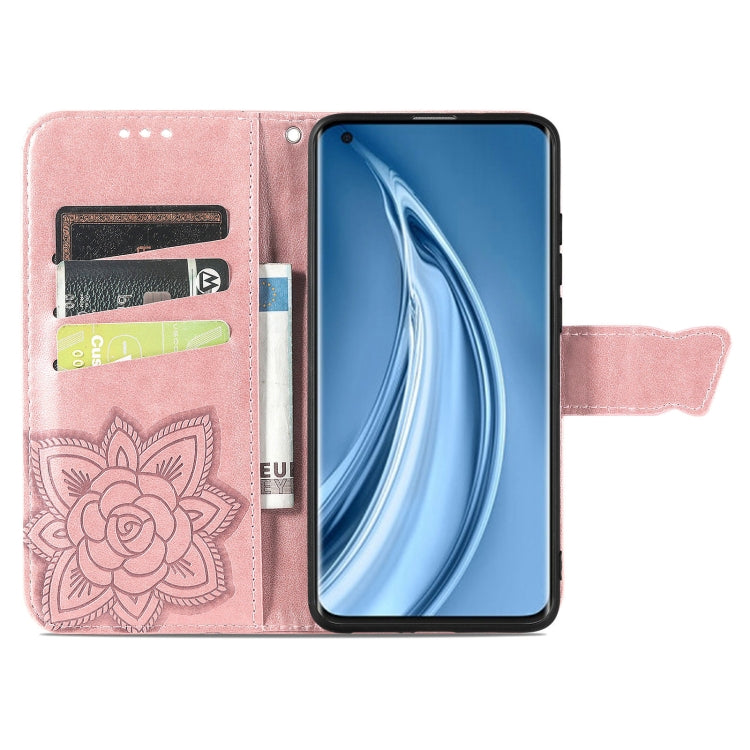 For Xiaomi Mi 10S Butterfly Love Flowers Embossed Horizontal Flip Leather Case with Holder & Card Slots & Wallet & Lanyard