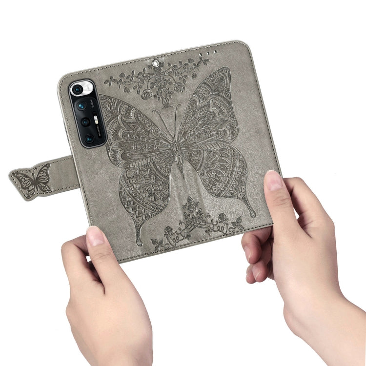 For Xiaomi Mi 10S Butterfly Love Flowers Embossed Horizontal Flip Leather Case with Holder & Card Slots & Wallet & Lanyard