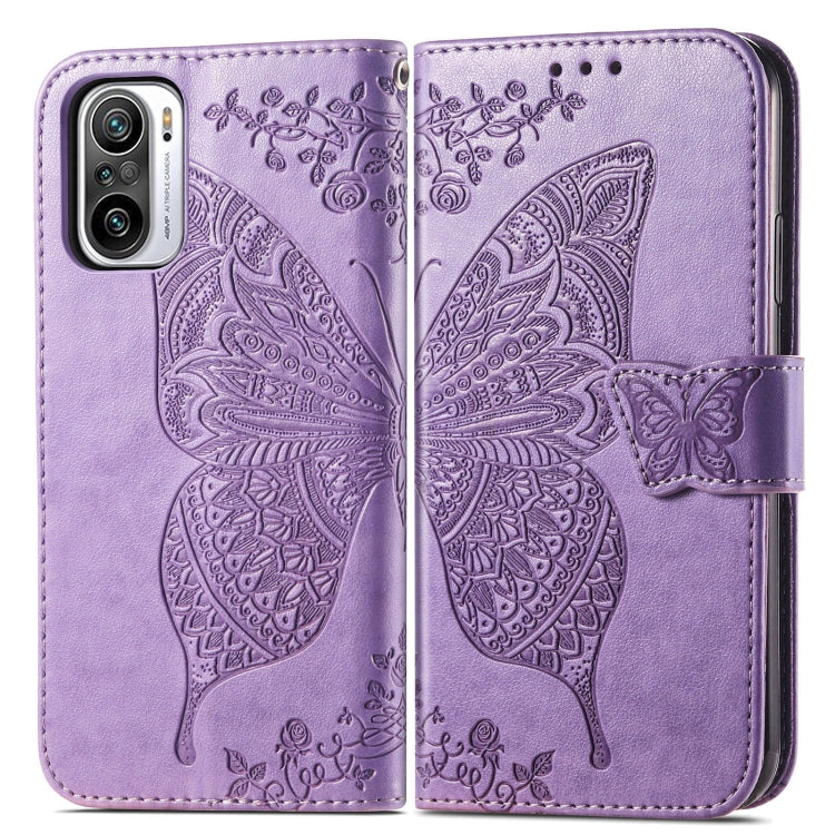 For Xiaomi Redmi Note 10 Pro Butterfly Love Flowers Embossed Horizontal Flip Leather Case with Holder & Card Slots & Wallet & Lanyard