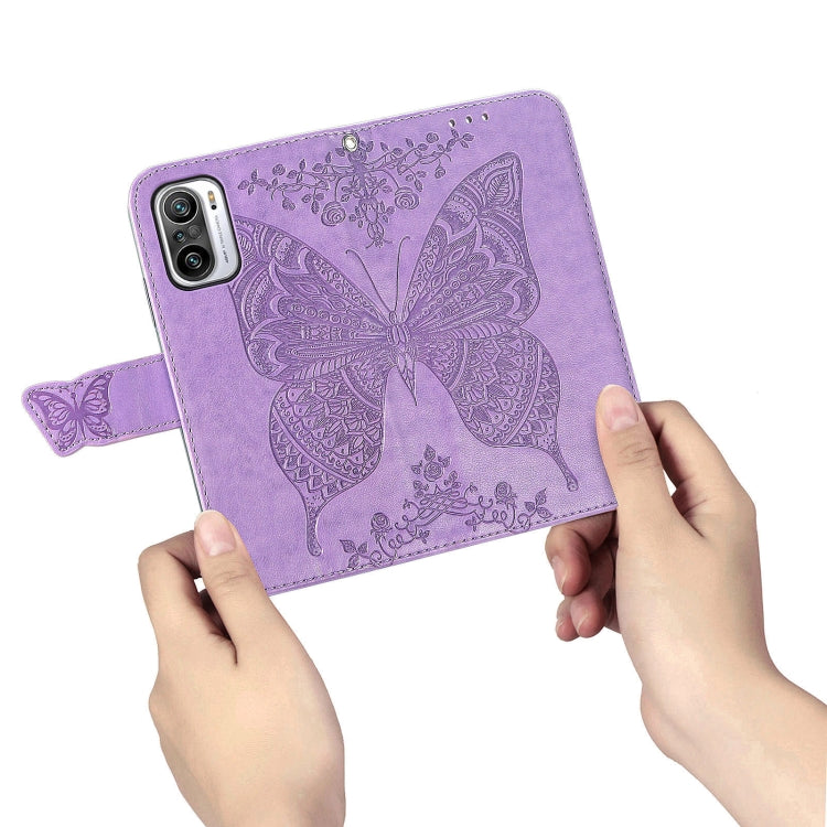 For Xiaomi Redmi Note 10 Pro Butterfly Love Flowers Embossed Horizontal Flip Leather Case with Holder & Card Slots & Wallet & Lanyard