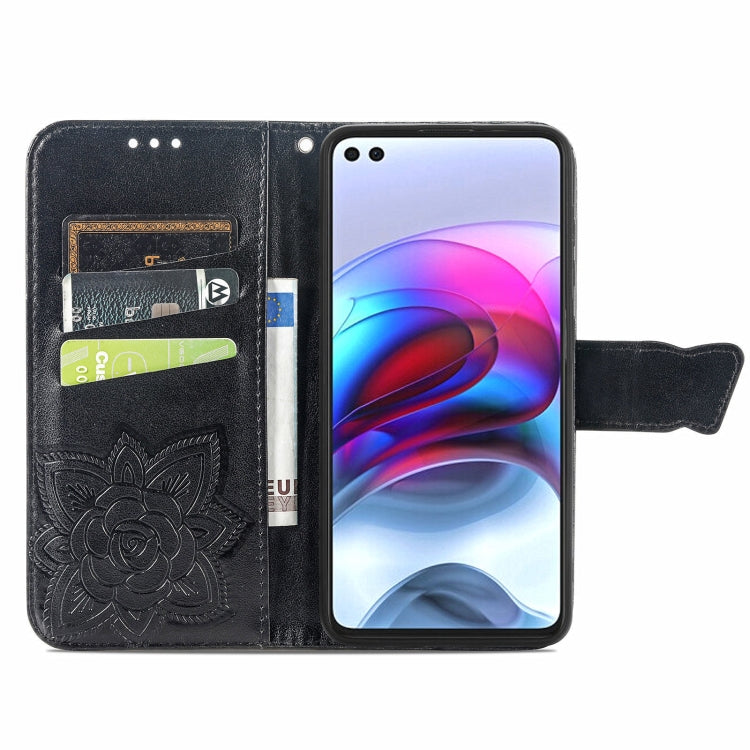 For Motorola Edge S Butterfly Love Flowers Embossed Horizontal Flip Leather Case with Holder & Card Slots & Wallet & Lanyard