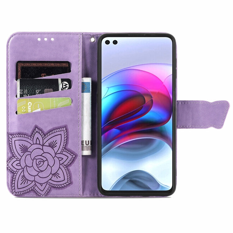 For Motorola Edge S Butterfly Love Flowers Embossed Horizontal Flip Leather Case with Holder & Card Slots & Wallet & Lanyard