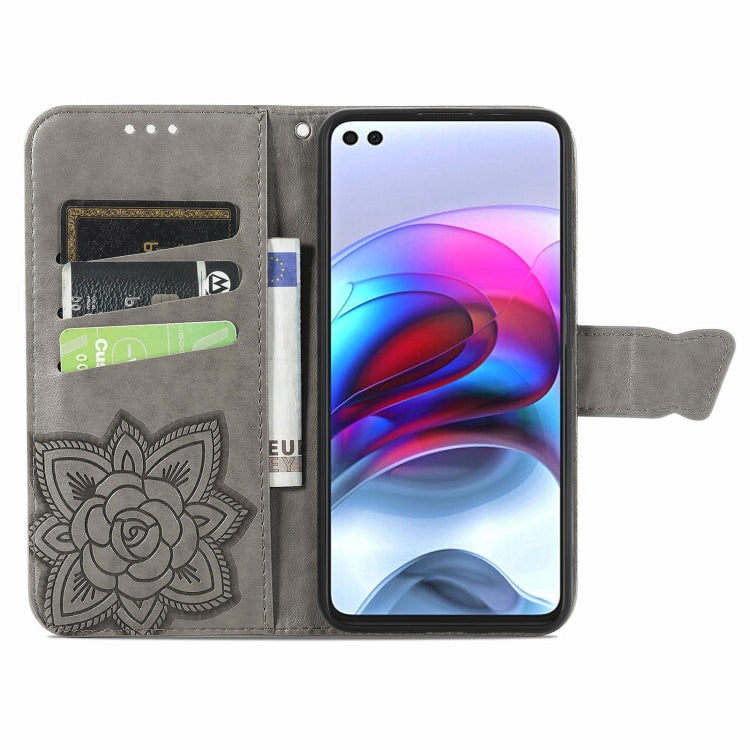 For Motorola Edge S Butterfly Love Flowers Embossed Horizontal Flip Leather Case with Holder & Card Slots & Wallet & Lanyard