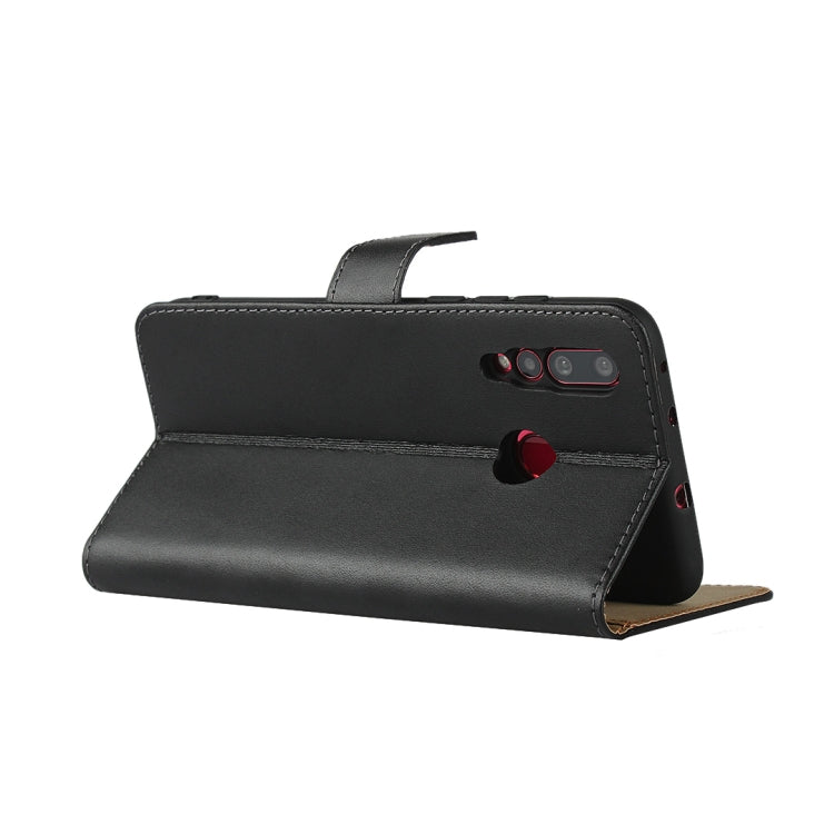 Horizontal Flip Leather Case for Huawei Nova 4, with Magnetic Buckle & Holder & Card Slots & Wallet(Black)