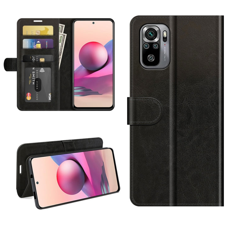 For Xiaomi Redmi Note 10S R64 Texture Single Horizontal Flip Protective Case with Holder & Card Slots & Wallet& Photo Frame