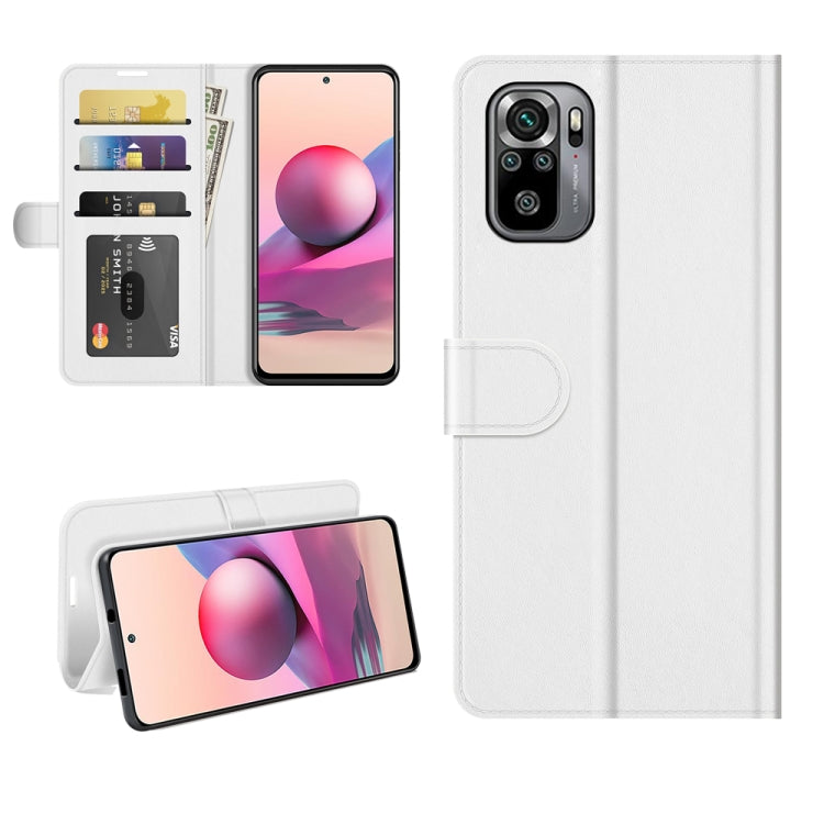 For Xiaomi Redmi Note 10S R64 Texture Single Horizontal Flip Protective Case with Holder & Card Slots & Wallet& Photo Frame