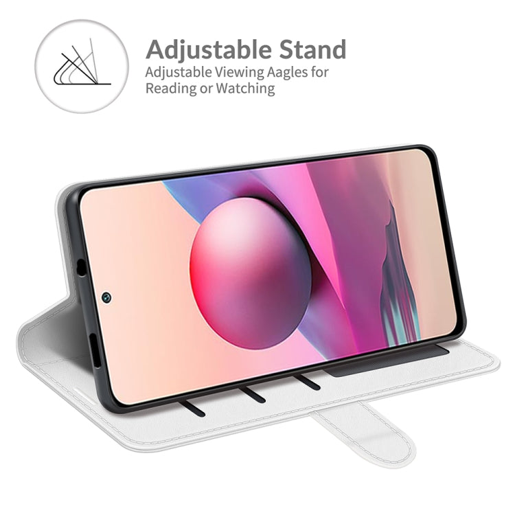 For Xiaomi Redmi Note 10S R64 Texture Single Horizontal Flip Protective Case with Holder & Card Slots & Wallet& Photo Frame