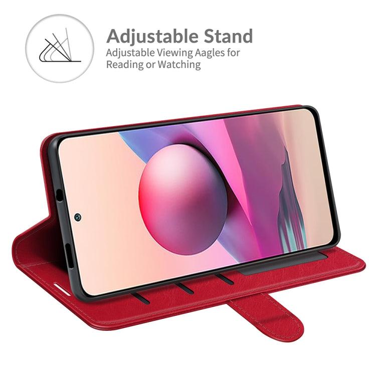 For Xiaomi Redmi Note 10S R64 Texture Single Horizontal Flip Protective Case with Holder & Card Slots & Wallet& Photo Frame